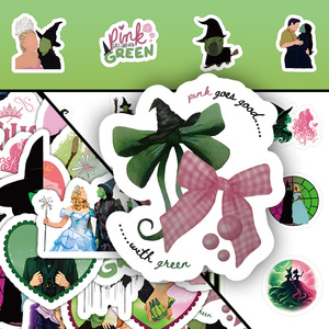 54 Uds nueva película malvada bruja pegatinas de grafiti para botella portátil decoración Linda <span class=keywords><strong>Ariana</strong></span> Grande pegatina - Product Image 6