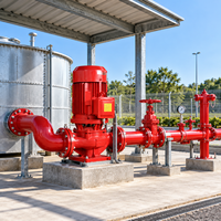 Pompes industrielles monophasées haute pression à grand diamètre et débit élevé pour systèmes d'incendie et d'approvisionnement en eau