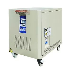 Régulateur de tension automatique Intelligent ca 3 phases, puissance personnalisée 380V 100kva, stabilisateur de tension en cuivre industriel