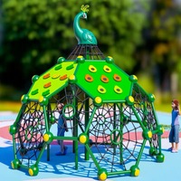Structure de jeu d'aventure en filet de cordes pour enfants, équipement d'exercice pour parc d'escalade extérieur, personnalisable en usine