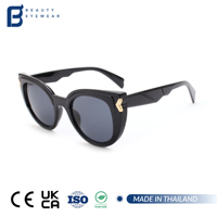 Lunettes de soleil œil de chat tendance de luxe pour femmes, protection UV, logo personnalisé, vente en gros, lunettes de soleil de haute qualité