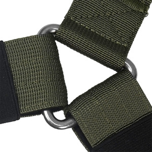 Harnais tactique pour chien Olive, tissu rembourré, anneaux en métal multiples, nylon réglable, pour l'entraînement en extérieur, personnalisation disponible - Product Image 3