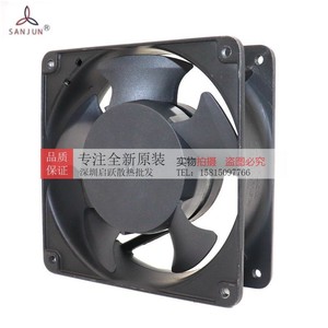 พัดลมระบายความร้อนแบบติดผนัง Sanjun Axial Fan ขนาด 120 มม. 220V 240V ลูกปืนแบบ Ball Bearing สำหรับอุปกรณ์อิเล็กทรอนิกส์ - Product Image 4