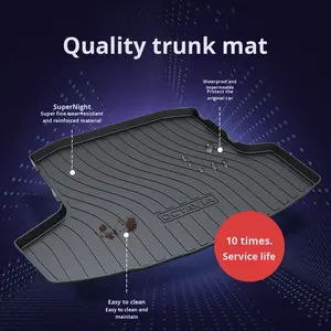 Alfombrilla para <span class=keywords><strong>Maletero</strong></span> de <span class=keywords><strong>Skoda</strong></span> Octavia Fabia Superb Kodiaq GT, Antideslizante con Patrón Ranurado y Logotipo KODIAQ - Product Image 2