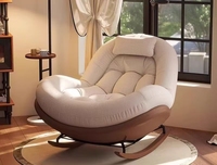 Nouveau fauteuil à bascule relaxant pour adulte, canapé de loisirs individuel pour balcon et salon, chaise à bascule réglable pour dormir et se reposer