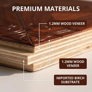 <span class=keywords><strong>Parquet</strong></span> en bois d'ingénierie avec substrat en bouleau importé, placage de 1,2 mm, système de verrouillage plat pour projets commerciaux et d'ingénierie, vente en gros - Product Image 3