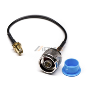 Câble RF N mâle coudé vers SMA mâle, assemblage coaxial RG58, 50 Ohm, étanche IP65, extension d'antenne 6 GHz