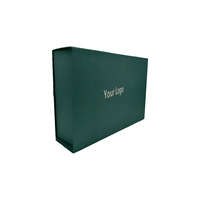 Boîtes cadeaux magnétiques vert forêt personnalisables, solutions d'emballage de détail en carton ondulé pour t-shirts, écharpes, vêtements pour bébés, en gros