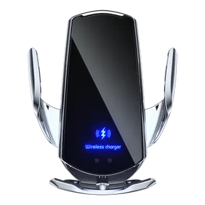 Auto Vastklemmen Wireless Car Charger Telefoon Mount Auto Draadloze Opladen Auto Mounts 15W Q3 Snelle Chargeur Sans Fil Draadloze oplader