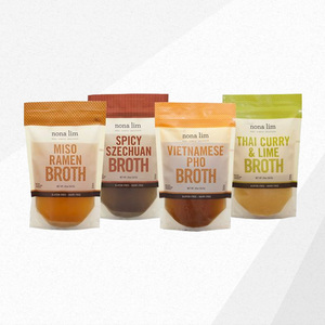 Plastic Zipper Clear Bags Food Pouch With Logo For Package Packaging