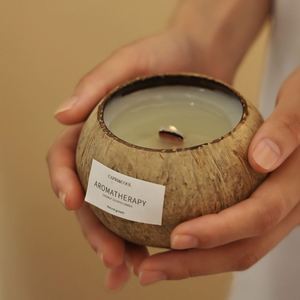 Caja de Regalo de Velas Aromáticas de Cáscara de Coco Ambiance Sense, Fragancia Premium Creativa para Dormitorio, Regalo de Cumpleaños o Diwali - Product Image 2