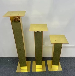 Gold Silver Metal Table Centerpiece <strong>Flower</strong> Stand Wedding Decoration Table Centerpieces Tall Metal <strong>Flower</strong> Stand <strong>Vase</strong> - Product Image 5