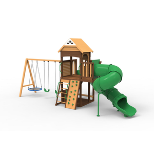 Grande tour en bois, parc d'attractions, <span class=keywords><strong>jeux</strong></span> pour enfants, manèges, toboggan extérieur, aire de <span class=keywords><strong>jeux</strong></span>, équipements Starsky SK07, centre commercial - Product Image 2