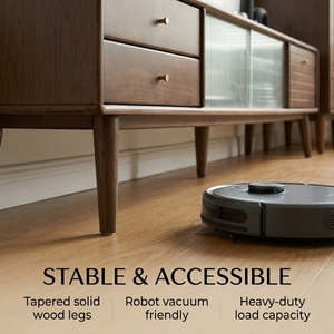 <span class=keywords><strong>Meuble</strong></span> <span class=keywords><strong>TV</strong></span> moderne en bois massif avec portes et tiroirs en verre, design contemporain pour salon, chambre, hôtel et appartement - Product Image 6