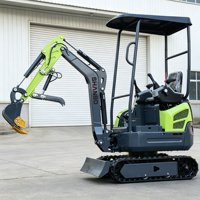 Mini-excavatrice SHANBO de 1,6 tonne, excavatrice compacte sur chenilles, système hydraulique CE Euro 5, utilisation domestique, aménagement paysager, travaux agricoles, construction