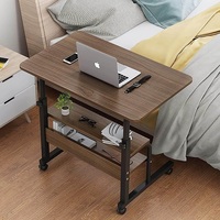 Bureau debout moderne pliable et réglable Bureau d'ordinateur simple et élévateur pour chevet portable avec bois et métal