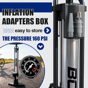 Bomba de Aire Manual para Bicicleta de Montaña BOMB, Bomba de Bicicleta Portátil con Manómetro - Product Image 4
