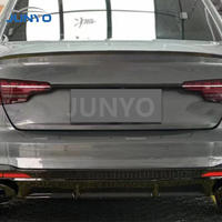 Junyo – Kit de carrosserie RS4 pour Audi A4 2020-2025 : Pare-chocs arrière, lames arrière et diffuseur avec tuyau d'échappement de haute qualité