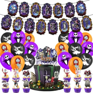 The Nightmare Before Christmas Party Supplies Kit Halloween Party Balloons Frighteningly Fun Ghoulishly Good X0494 Decorations