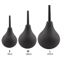 Conteneur de nettoyage pour lavement vaginal et anal, design bulbe de douche, en caoutchouc médical, outil d'hygiène et de santé, jouets sexuels pour femme/homme