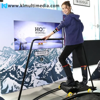 Juego de Esquí Virtual, Simulador de Esquí Interior, Juegos AR Kinect con Movimiento Corporal, Estación de Juegos de Realidad Virtual, Museo Digital de Deportes