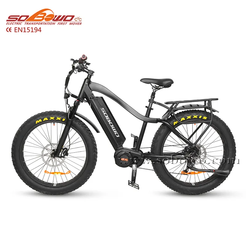 Sobowo S1 HUNTER 1000W fat electric bike hunting bike with Bafang Ultra mid motor system