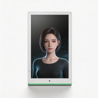 Pantalla Digital de Recepción con IA, Pantalla Táctil de 15.6 Pulgadas, Señalización Digital con Reconocimiento Facial e Interacción por Voz para Bancos y Museos