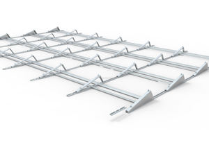 Sistema de balasto de acabado anodizado de instalación rápida para montaje de techo plano de hormigón - Product Image 6