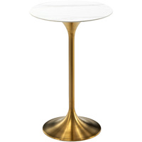 Table haute de bar en fonte avec plateau en marbre de style européen antique LQ-G913