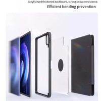 Étui de protection rotatif magnétique en acrylique dédié pour iPad Pro 13 2024, rotatif à 360 degrés, coque de protection pour tablette
