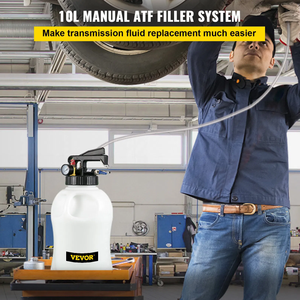 VEVOR FCJ pompa del fluido a trasmissione manuale a 2 vie 10 litri di grande capacità ATF sistema di ricarica Dispenser olio liquido estrattore