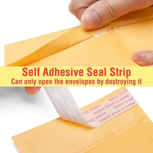 Sobres de Burbuja de Polietileno Kraft Blanco Resistentes y Ecológicos, Bolsas de Embalaje para Mensajería con Espuma Autoadhesiva a Prueba de Golpes - Product Image 2