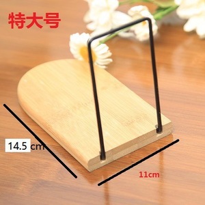 Sujetalibros de bambú Yuka, soportes de madera para libros de 130x90x105mm, para almacenamiento en escritorio u oficina - Product Image 5