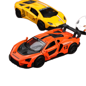 รถสปอร์ตโลหะผสมแบบดึงถอยหลัง ขนาด 1/43 รุ่น GT R8 P1 ของเล่นเด็กผู้ชาย ล้อหมุนได้ เปิดประตูได้ ของขวัญสำหรับเด็กผู้ชาย ขายส่ง - Product Image 1