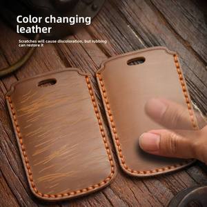Funda para Llaves de Cuero Vacuno de Primera Capa, Apta para Chery Star Era ET, Llavero de Cuero Genuino Hecho a Mano - Product Image 4