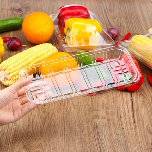 Emballage jetable en plastique Pet, 100 pièces, plateau à affichage en <span class=keywords><strong>polypropylène</strong></span> transparent pour la viande - Product Image 5