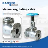 Vanne de régulation manuelle WCB CF8 CF8 à bride avec volant, pour le contrôle du débit de vapeur, eau, huile, haute température, ANSI API PN6 API 6D GB