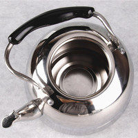 Bouilloire sifflante non magnétique classique en acier inoxydable Yolecen avec poignée pour cuisinière à induction de restaurant de voyage à domicile