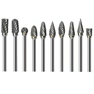 PEXMIENTAS oyma kesme çift kesim katı döner karbür freze kesicisi matkap <span class=keywords><strong>Tungsten</strong></span> karbür döner çapak taşlama - Product Image 1