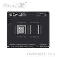Pochoir 3D QianLi Trous noir pour iPhone, Android, reballing BGA et MSM 32 bits ARM