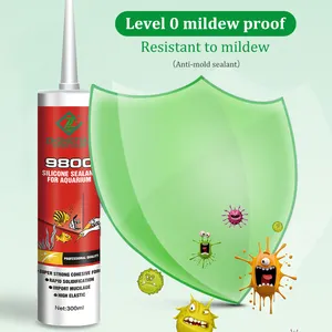 กาวใสซิลิโคนเหลว polydimethylsiloxane กาวแก้วพิพิธภัณฑ์สัตว์น้ำ sealants กรดซิลิโคนกันน้ำโรงงานขายตรงสีดำ