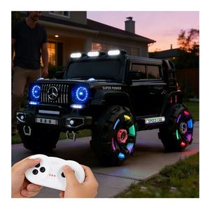 TOYSRUNNER MS-801 Coche Montable para Niños con Doble Banda LED de 390 LED, Batería de 12V7Ah, Aprendizaje Temprano, Audio y Control Independiente Doble - Product Image 4