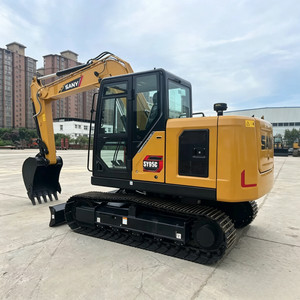Meilleur prix, approvisionnement direct usine pour mini-excavatrice sur chenilles SY95C de 9 tonnes, capacité de godet de 0,38 m³, moteur Isuzu, conception compacte, haute performance - Product Image 5