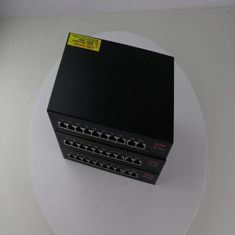 Der beste Glasfaser-Medien-Converter Ethernet-Hub mit PoE, 4/8/16/24-Ports Poe Switch