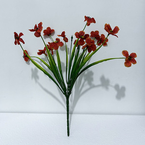 Simulated Violet Artificial Flowers 35cm Sunset Glow Plastic Silk Home Decoration <b>Wedding</b> Photography <b>Props</b> - Product Image 1