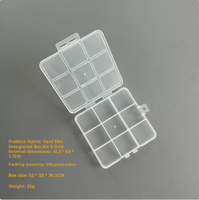 Boîte de rangement à bijoux pliable multifonctionnelle en PP de qualité supérieure avec grille fixe pour bagues, boucles d'oreilles, colliers et accessoires de coupe