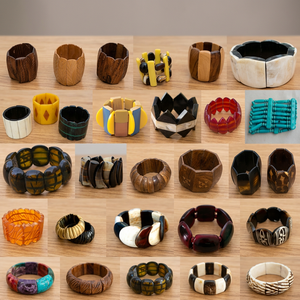 Bracelet de mariage en résine ivoire de haute qualité pour femme, forme boule, taille personnalisable, matériau écologique, excellent cadeau, vente en gros - Product Image 1