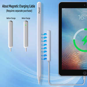 <span class=keywords><strong>Penna</strong></span> Stilo Capacitiva Wireless <span class=keywords><strong>per</strong></span> <span class=keywords><strong>iPad</strong></span> <span class=keywords><strong>Pro</strong></span> con Corpo in Metallo, Ricarica Magnetica e Punte Sostituibili, Ricarica Bluetooth - Product Image 2