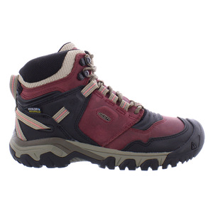 รองเท้ากันน้ำสำหรับผู้หญิง Keen Ridge Flex Mid สี: เบอร์กันดี/ดำ |   ของแท้ 100% - Product Image 1