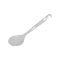 Ustensiles de camping OEM ODM, ensemble de couverts pliables en acier inoxydable 4 pièces avec crochet
